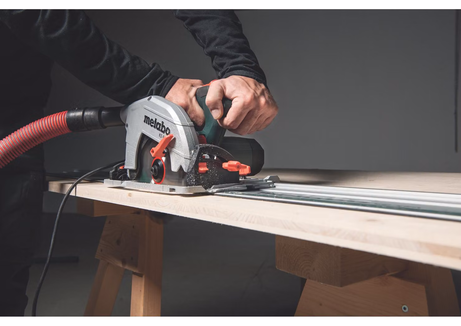Metabo Set KS 66 FS Handkreissäge Säge mit Kappschiene KFS 44 + Zubehör