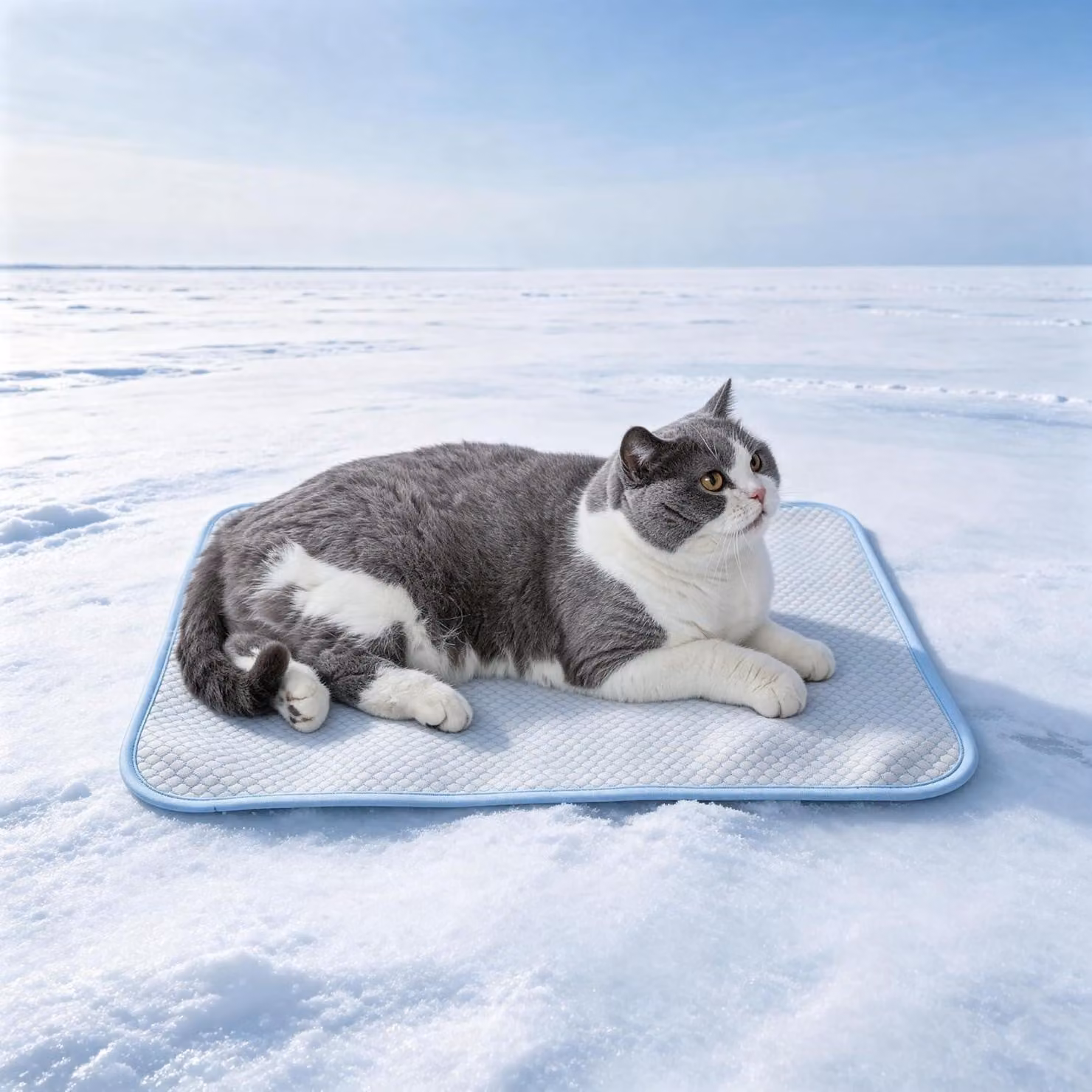 Tappetino refrigerante per animali domestici, realizzato con materiale refrigerante supramolecolare, altamente traspirante, lavabile in lavatrice, dimensioni 45,7 x 35,6 cm