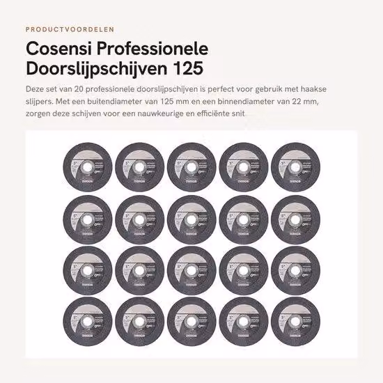 Carta abrasiva professionale da 125 mm - confezione da 20 pezzi - Struttura ultradella - Adatta per smerigliatrici angolari - Finitura fine - Disco abrasivo