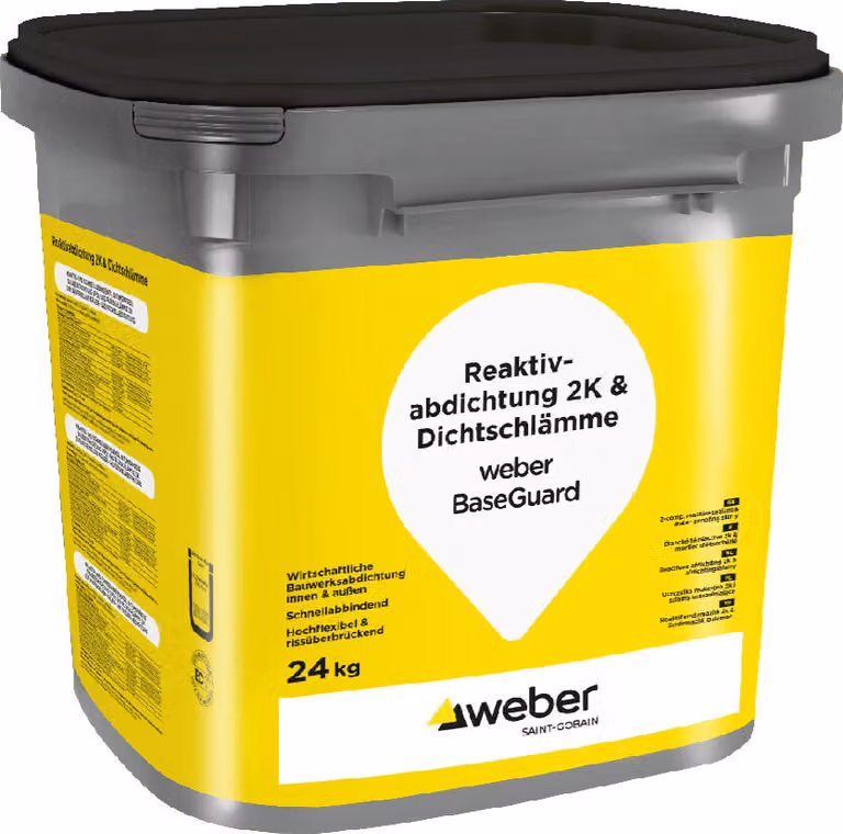 weber BaseGuard Reaktivabdichtung 2K & Dichtschlämme 24kg