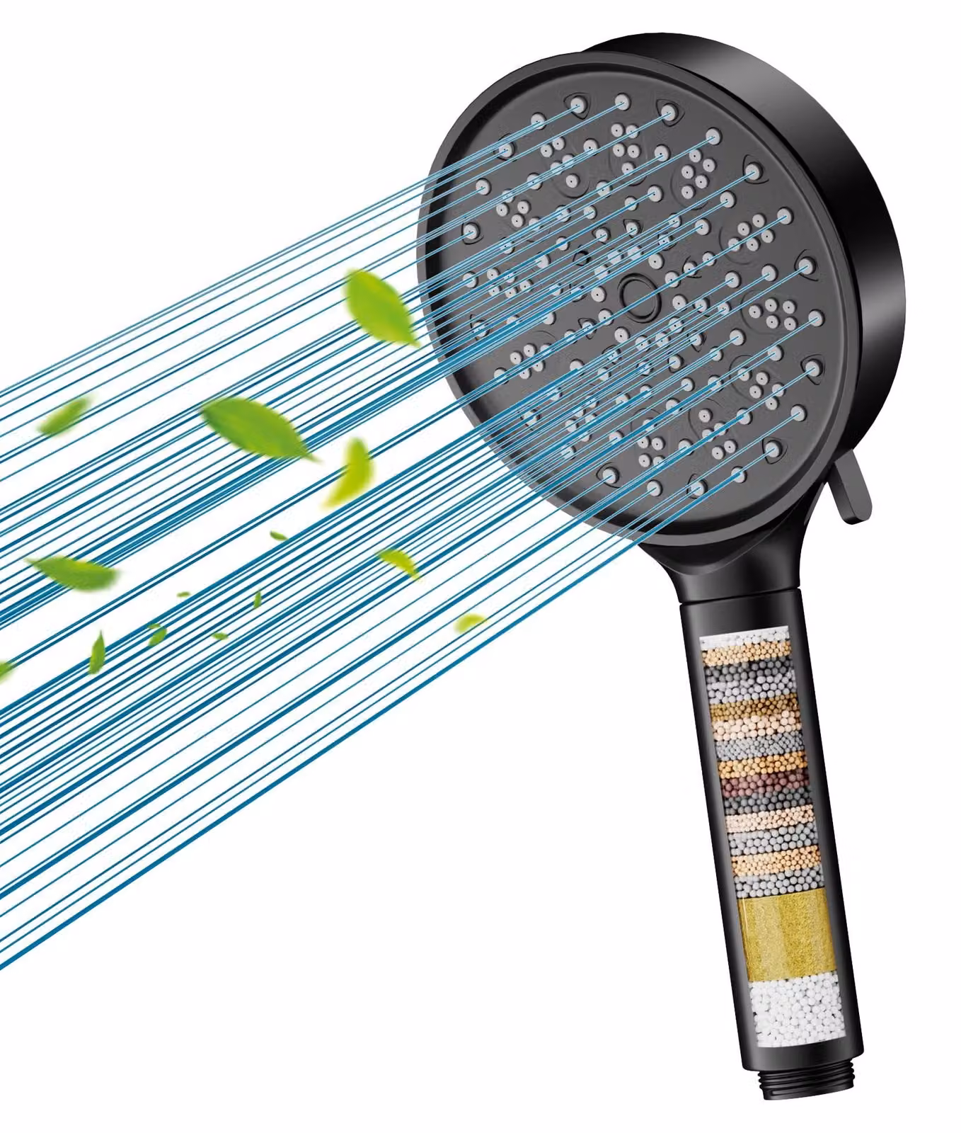 Solidchoice - Doccia con sistema di filtraggio a 20 strati per acque dure