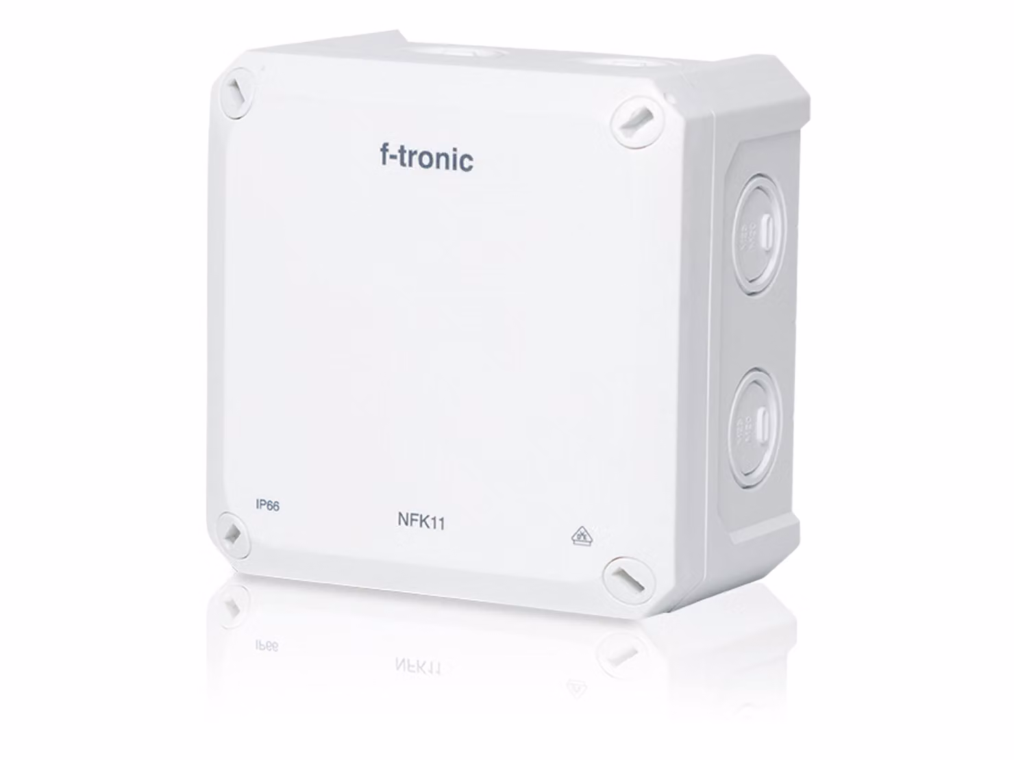 F-TRONIC Scatola di derivazione FR Neptun Compact, 110x110x67 mm, bianco