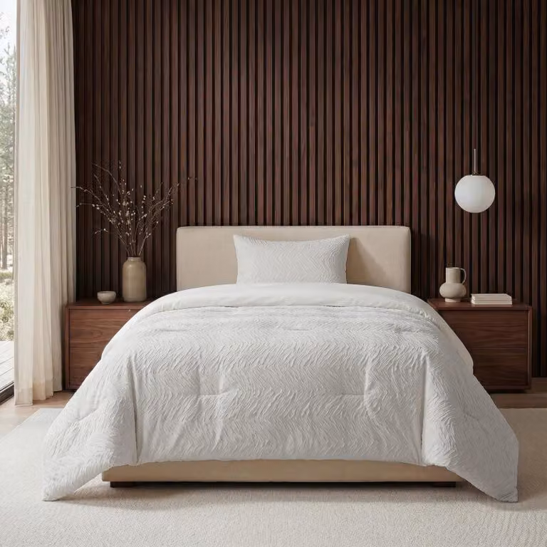 Coperta per letto "Sleeptime Lazy" color beige, 140 x 200 cm, con federa inclusa