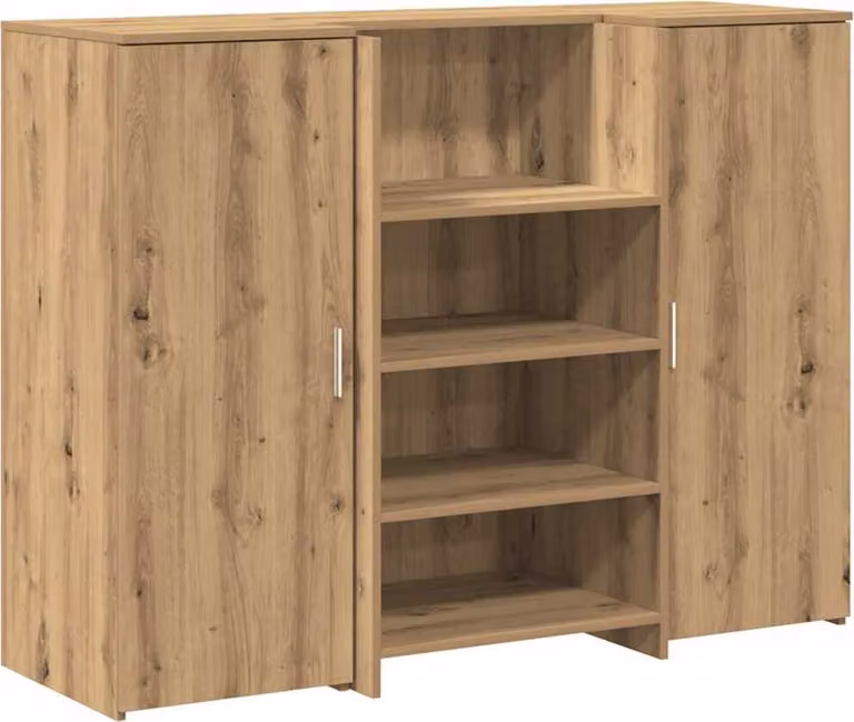 Banco Reception Rovere Artigianale 135x50x103,5cm in Truciolato