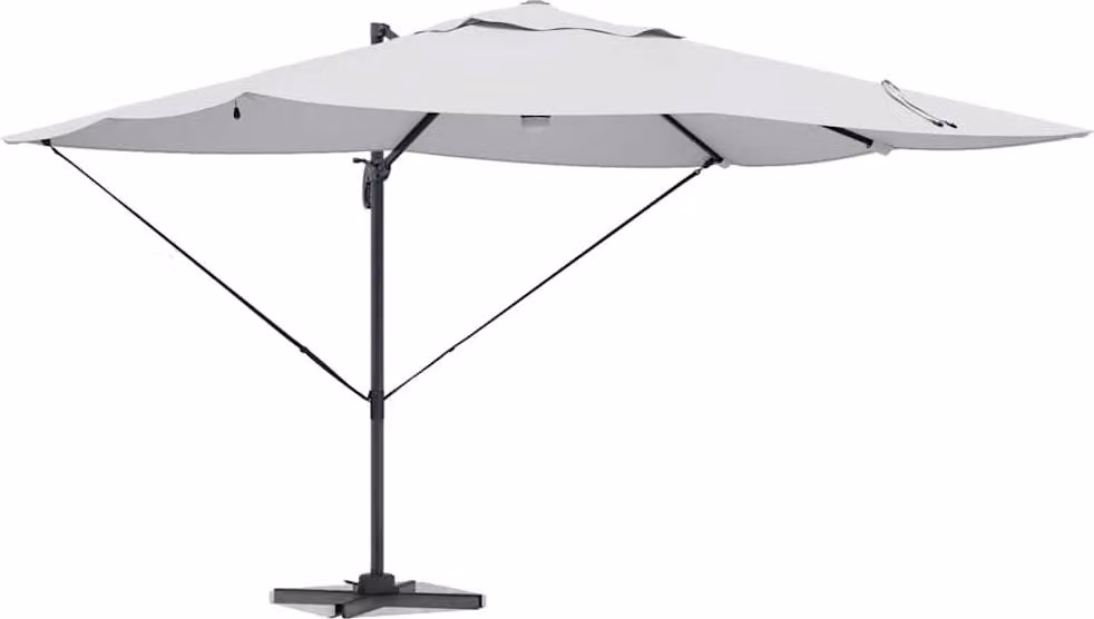 Ombrellone Sabbia 351 x 250 x 253 cm Poliestere e Alluminio