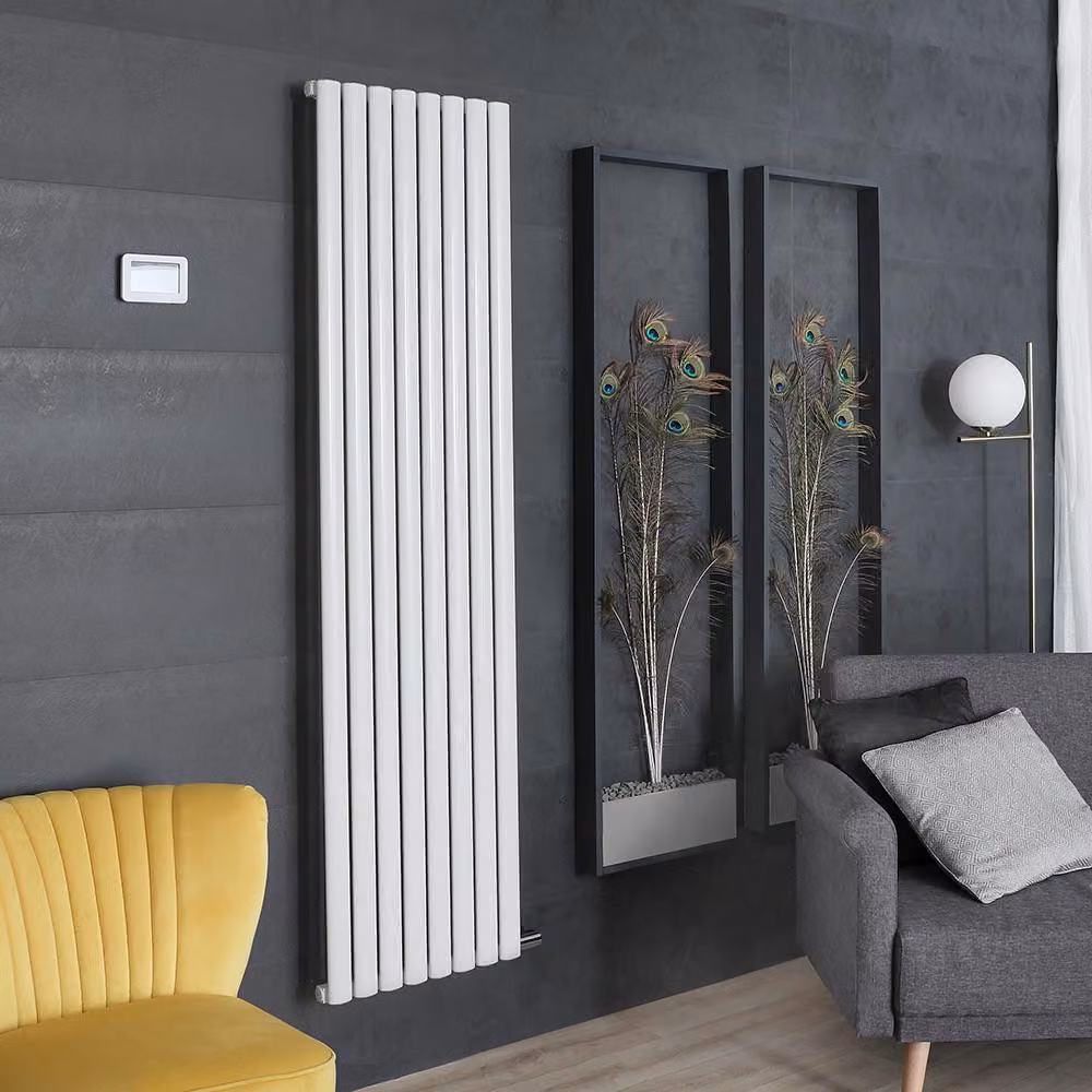 Radiatore Elettrico di Design Verticale - Bianco - 1784 x 472mm - Senza Termostato - Revive Ardus