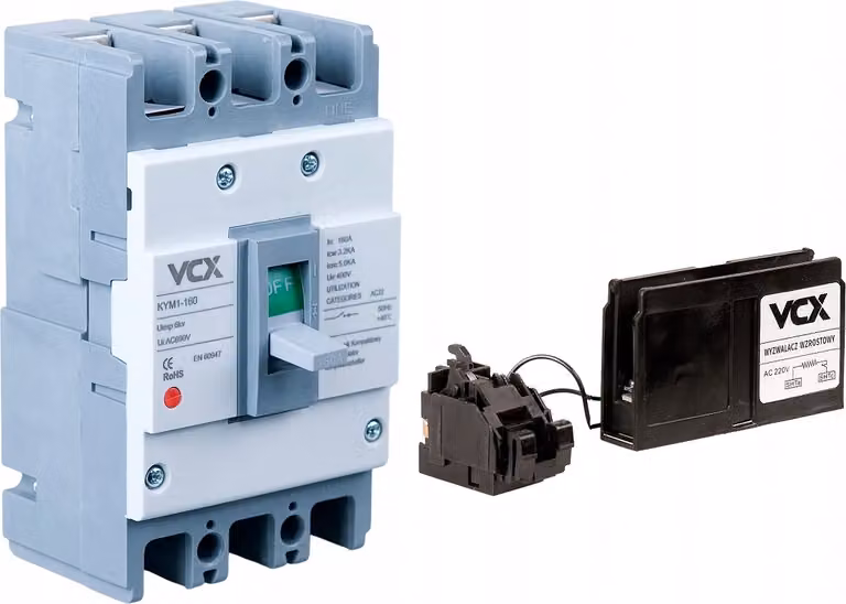 Sezionatore VCX 160A compatto con sganciatore di tensione 3P