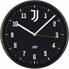 Orologio da parete analogico Lowell Juventus Bianco e Nero Diametro: 30 cm