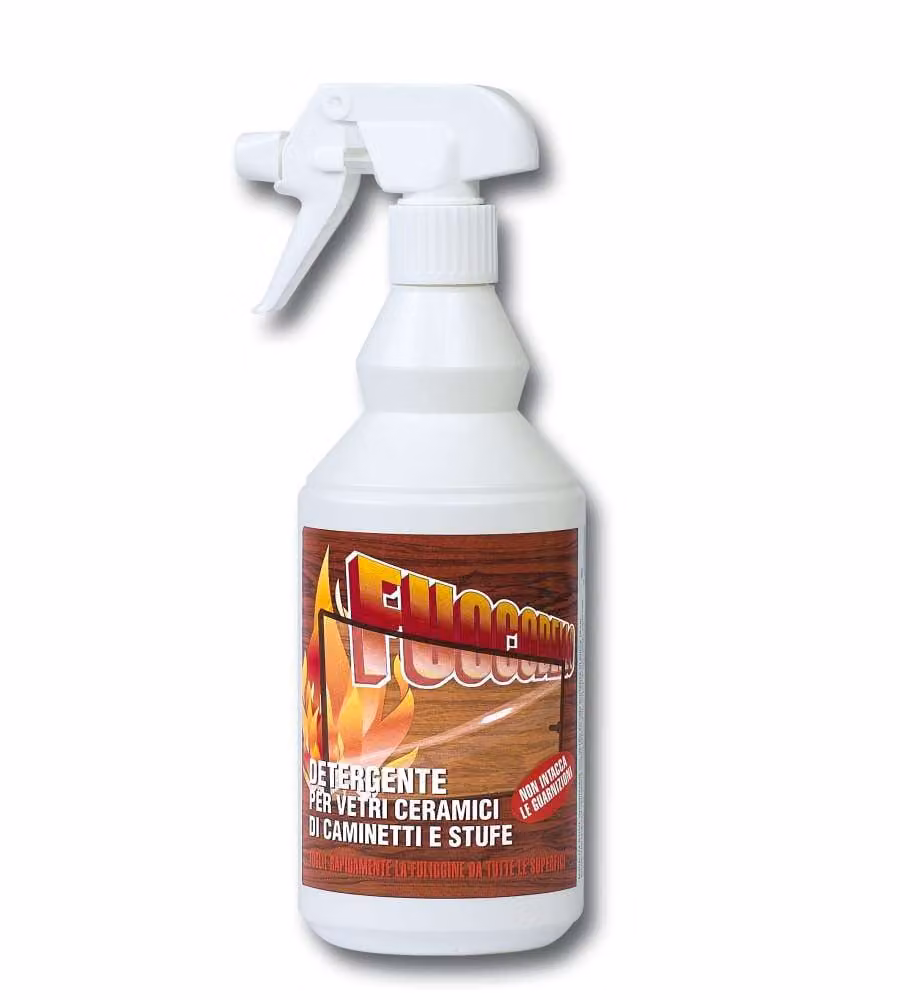 Detergente Pulivetro Fuocobello 750 ml per Stufe e Barbecue