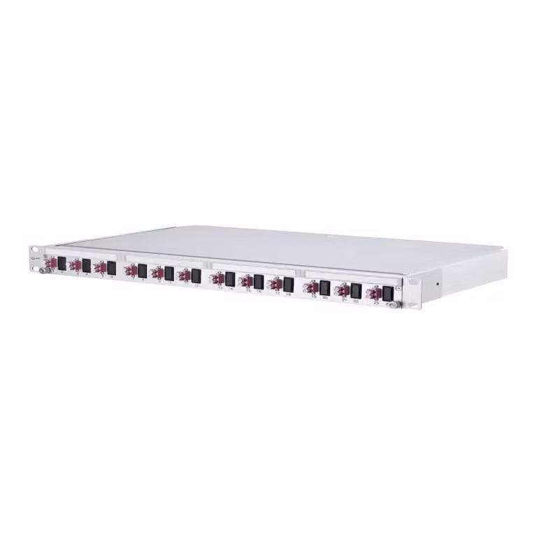 Metz Connect OpDAT PA Patchfeld VIK 12xLC-D (viola), OM4, grigio 1502207512-E