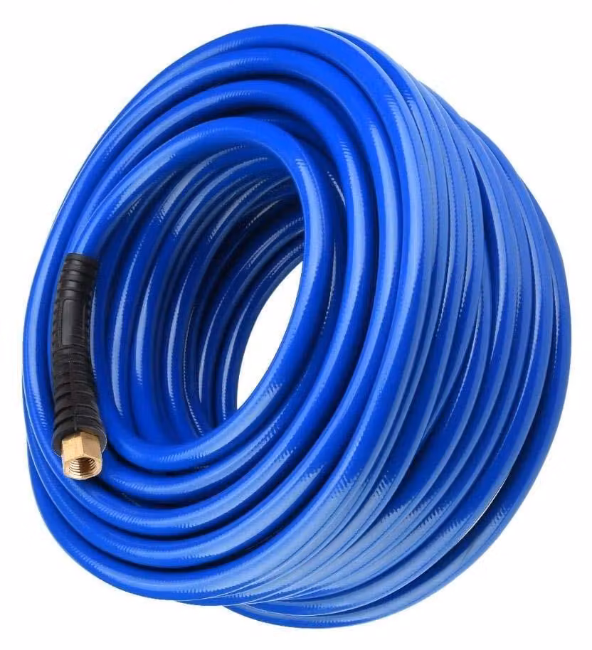 Tubo pneumatico da 30 metri - Tubo in PVC flessibile - Tubo per alta pressione - Tubo a 3 strati - Connettore universale - Materiale resistente all'usura - Tubo per compressori d'aria