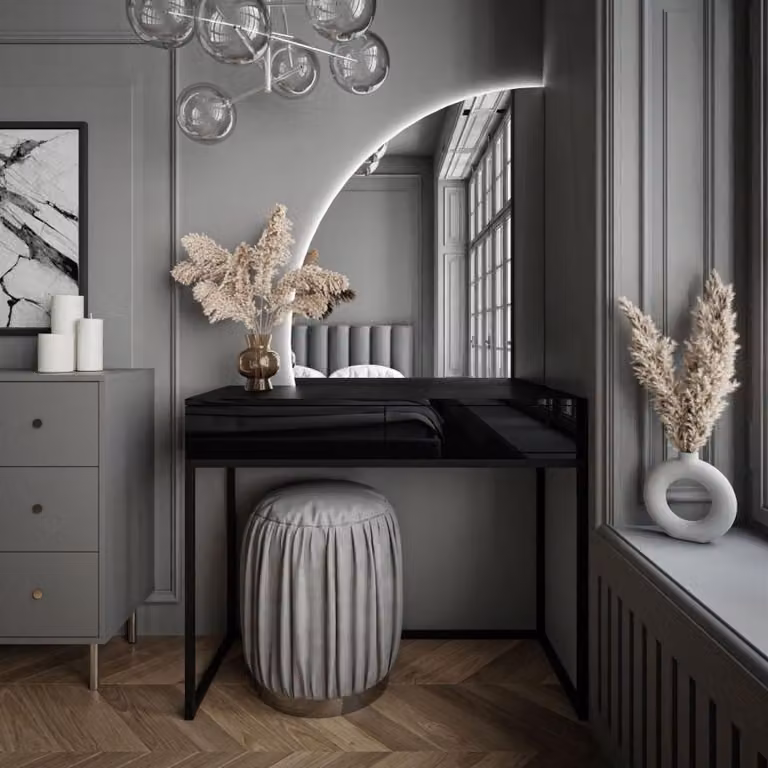 Toeletta QUINNIE con specchio a LED