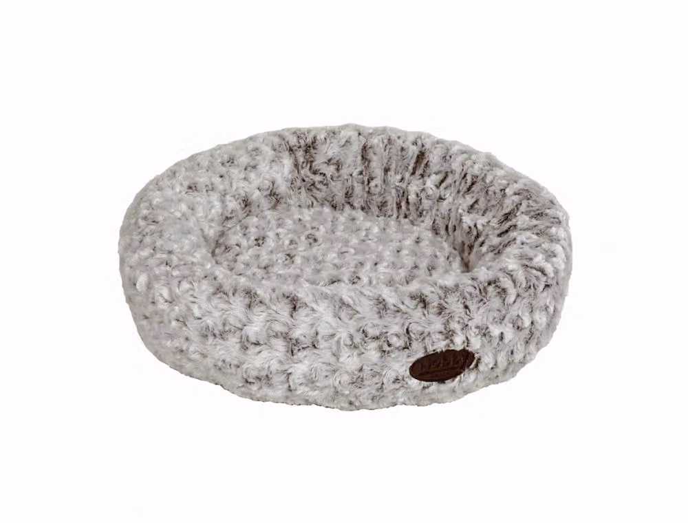 Cuccia Donut "Arusha" 45 cm marrone/bianco