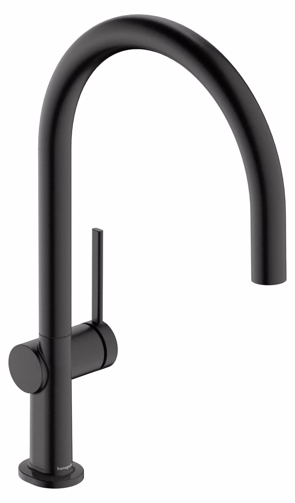 Miscelatore da cucina, un getto, altezza del beccuccio 223 mm, girevole a 360°, finitura cromata nera spazzolata