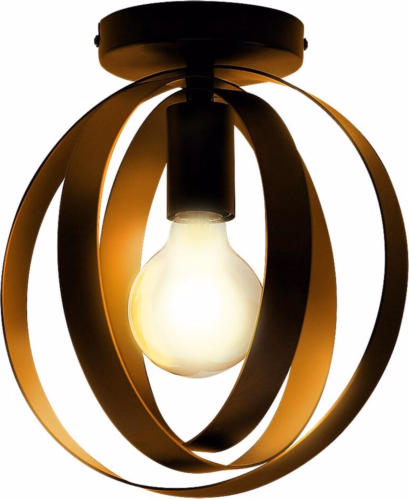Lampada da soffitto industriale E27 1x40W colore nero 5359 Cortado Rabalux