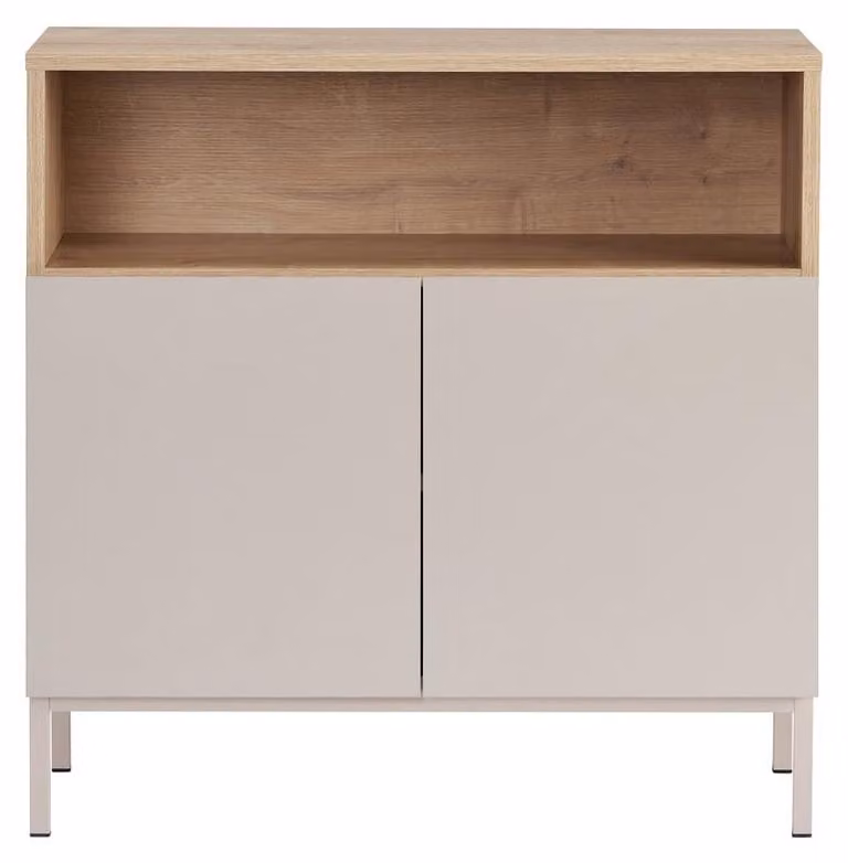 Calicosy - Credenza piccola 2 ante 1 nicchia L80 cm - OLIVER