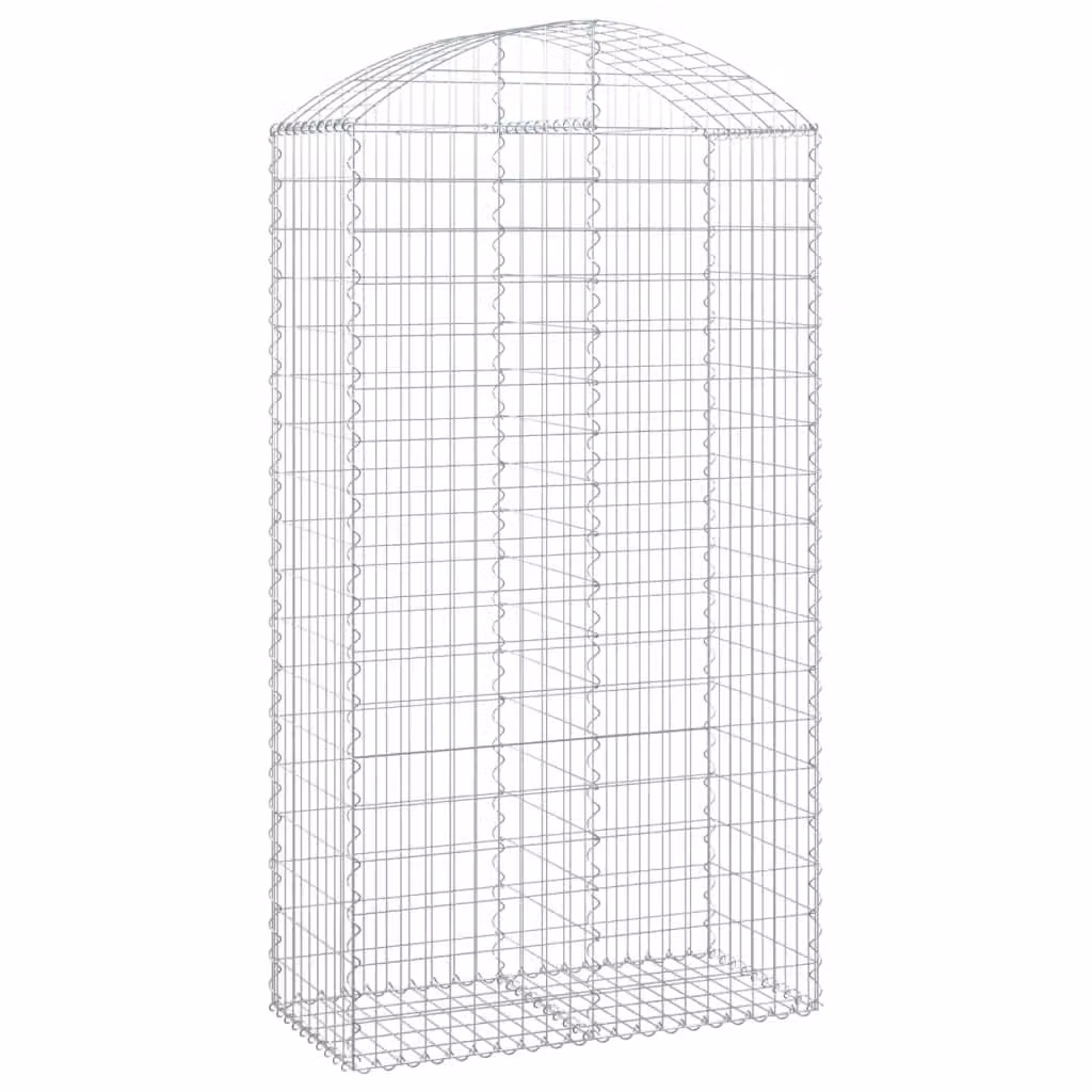 Cesto Gabbione ad Arco 100x50x180/200 cm Ferro Zincato