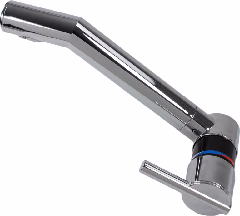 Miscelatore Miscelatore London/Sienna + interruttore girevole e orientabile cromo nero 18 cm