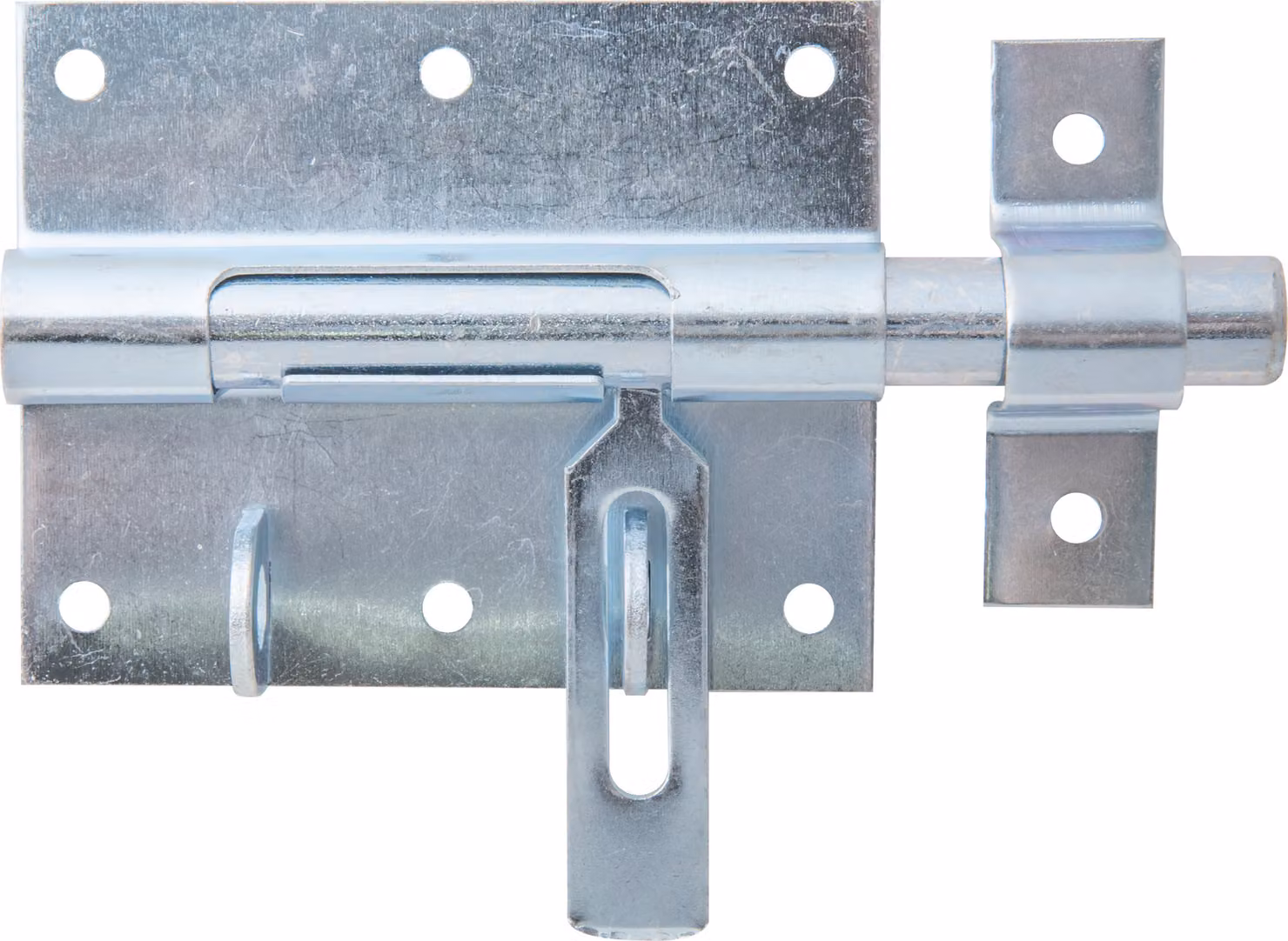 Alberts 863272 Bullone di bloccaggio, con anello allegato, zincato blu, piastra 90 x 73 mm, bullone Ø 13,5 mm, lunghezza totale 130 mm, set da 10