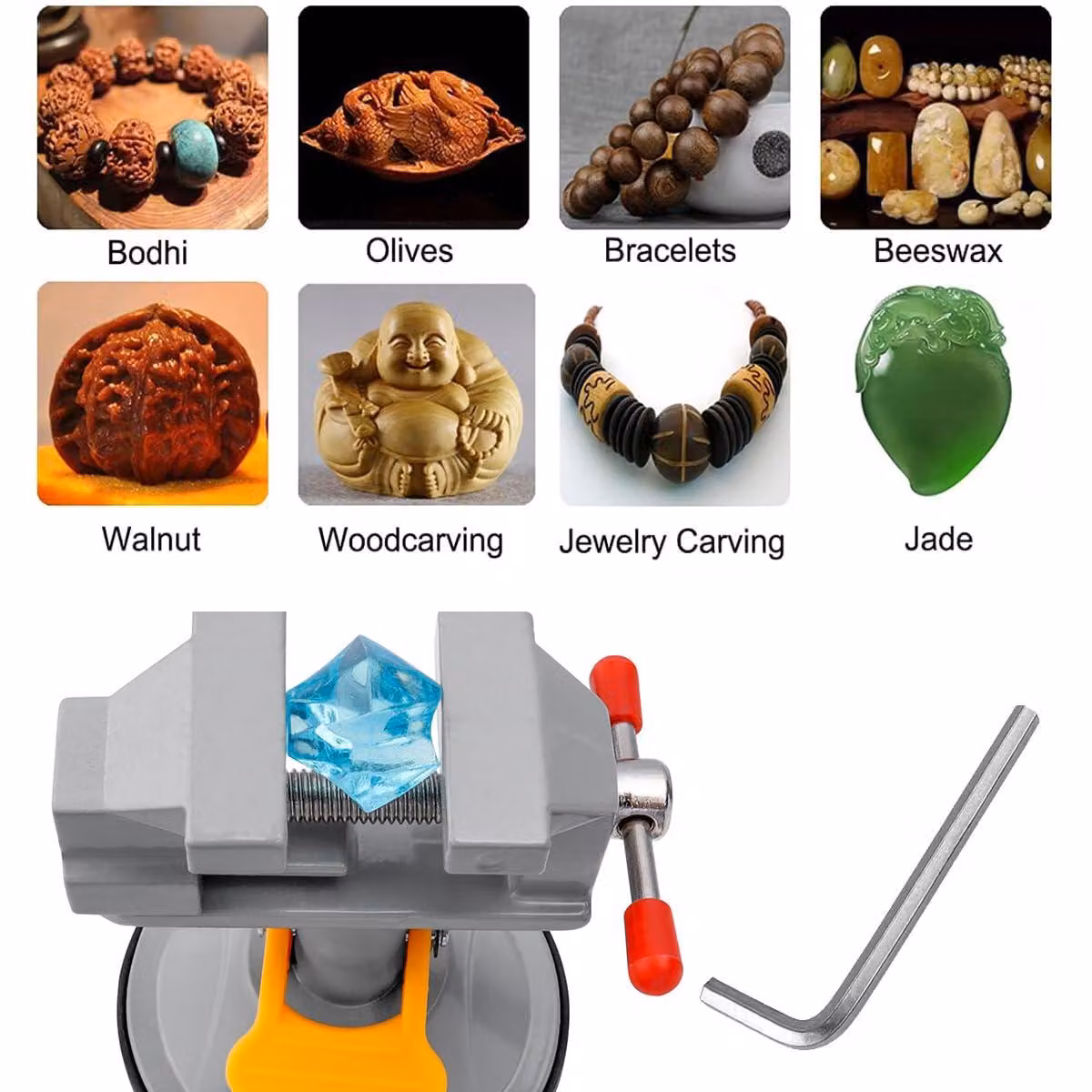 Piccola vite a Esagono, compatta, ideale per gioielli e orologi, morsetto da tavolo, utensile per hobby