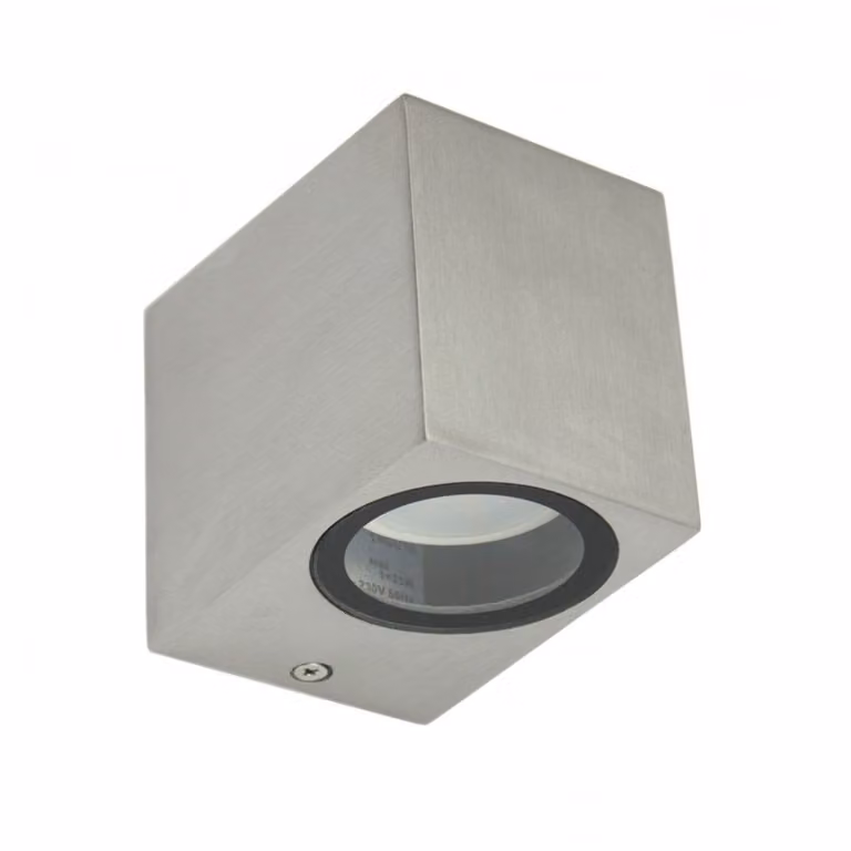 Lampada da parete per esterni 1xGU10 alluminio spazzolato IP44 SU-MA Mini 5001 BR