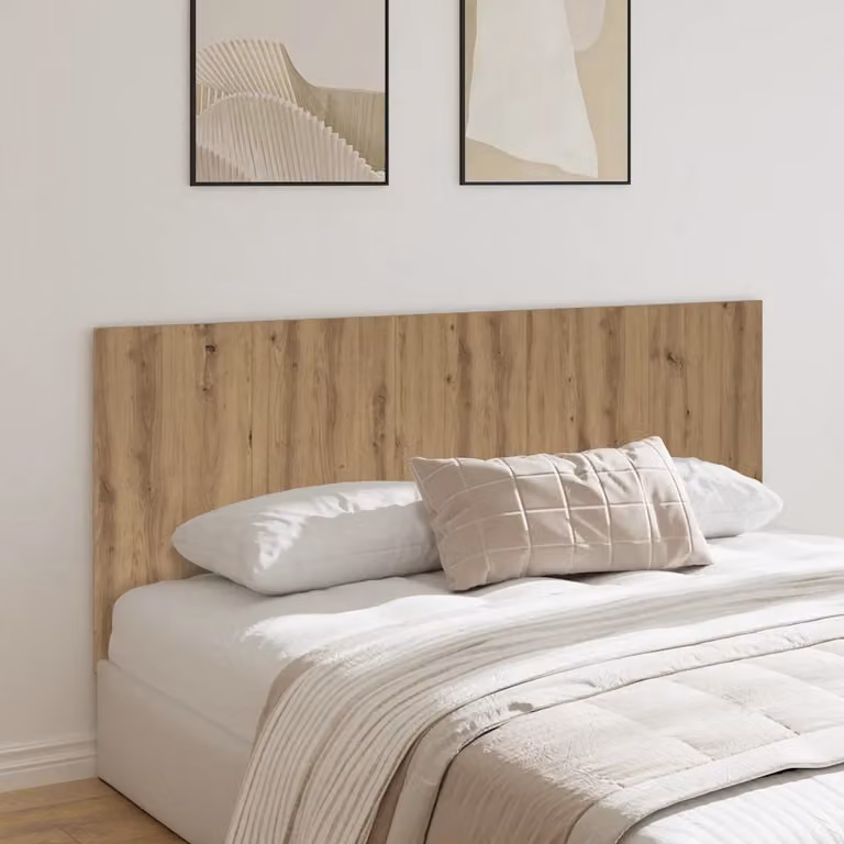 Testiera per letto vidaXL in legno multistrato rovere marrone, L 200 cm x H 80 cm x P 1,5 cm