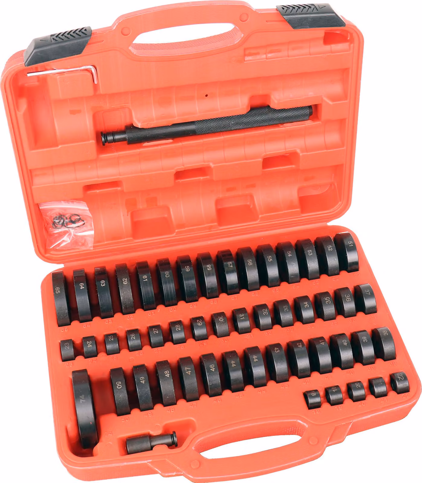 Set di adattatori a crimpare per il serraggio delle boccole dei cuscinetti 18-74 mm