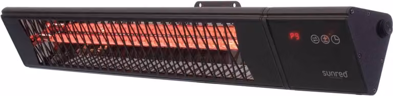 SUNRED® Riscaldatore radiante a parete Triangle Dark Smart 2500W nero