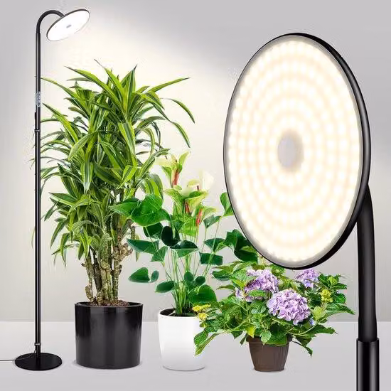 Lampada da terra Ibenzoa® – Altezza 193 cm – 40 W, 3500 lm, dimmerabile, temperatura di colore regolabile da 2300 a 6500 K, collo flessibile a cigno, telecomando, lampada da lettura per soggiorno e ufficio