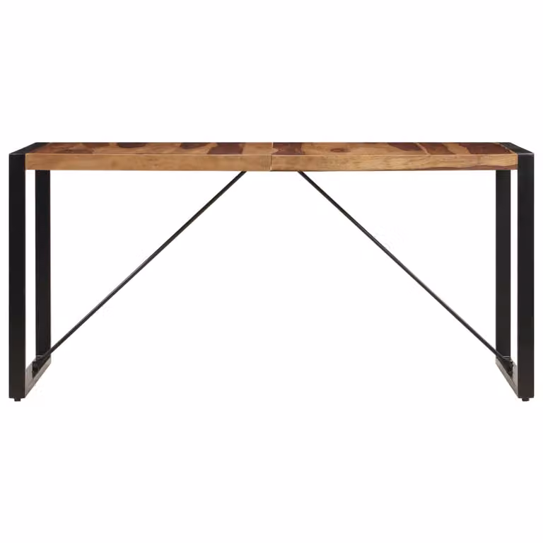 Tavolo da Pranzo 140x70x75 cm in Legno Massello di Acacia