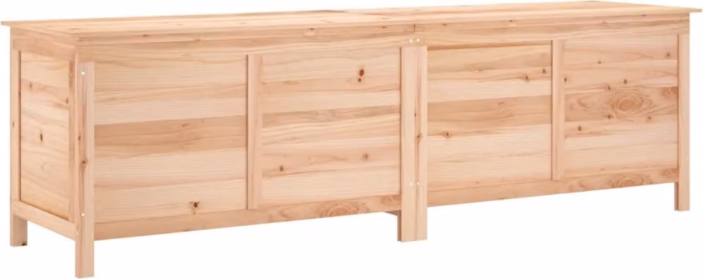 Contenitore da Giardino 198,5x50x56,5cm Legno Massello di Abete