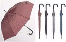 Ombrello Automatico Lungo Unisex Rigato Assortito 12 Pezzi