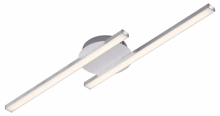 Lampada da soffitto a LED 2x 6W 3000K color alluminio metallo Briloner
