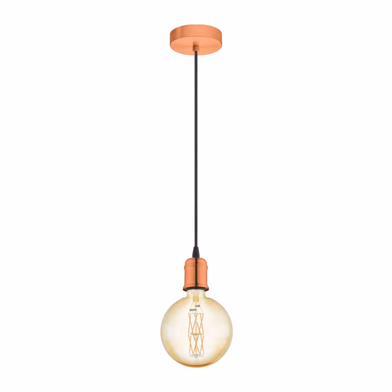 Lampada a sospensione Yorth rame spazzolato Eglo 32539