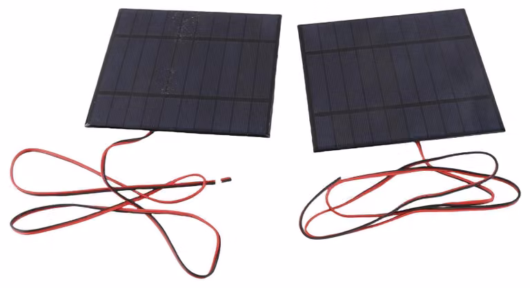 2 pannelli solari da 5V e 500mA, con cavo da 100 cm, resistenti alla neve e al vento