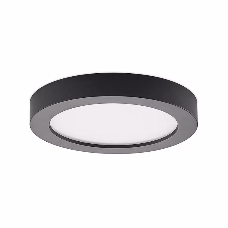 Prios LED plafoniera Edwina, nero, 25 cm, CCT, IP44