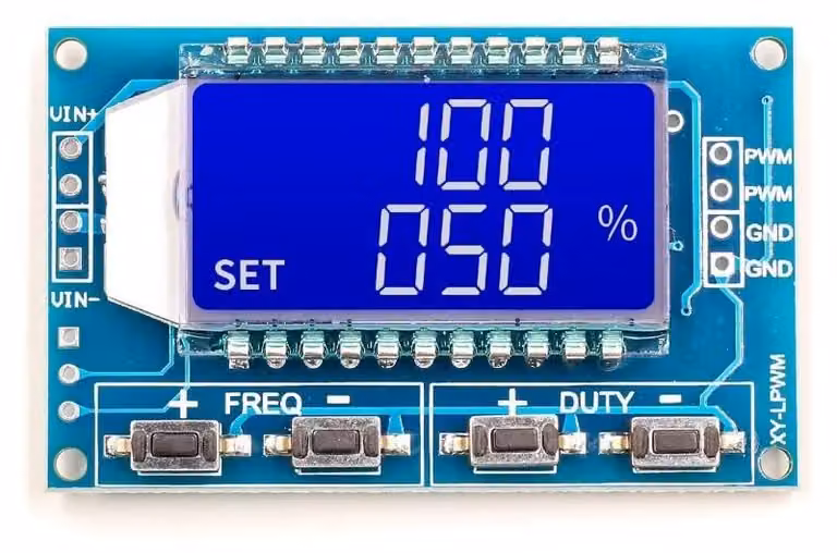 Generatore di segnali rettangolari PWM, modello XY-LPWM, frequenza da 1 Hz a 150 kHz, tensione da 3,3 a 30 V