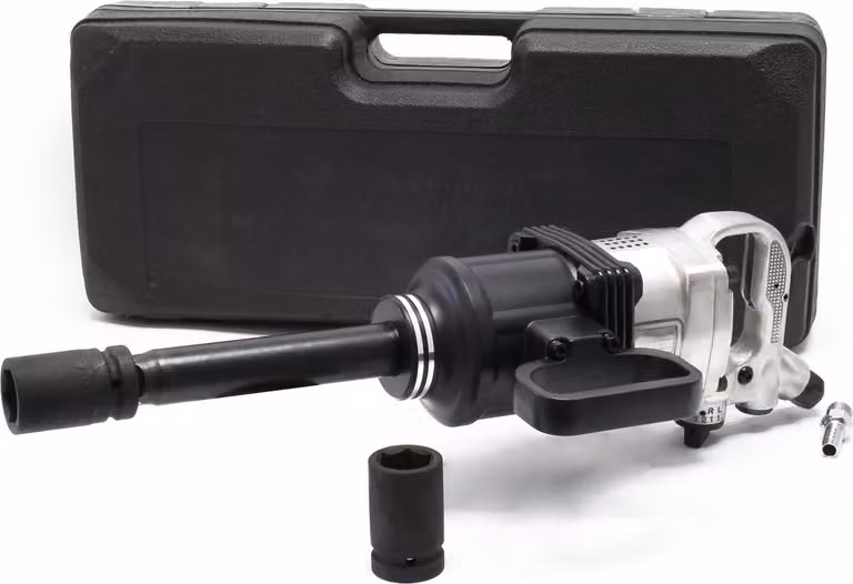 Avvitatore ad impulsi ad aria compressa Wiltec da 25,4 mm (1 pollice) con bussole e impugnatura montabile