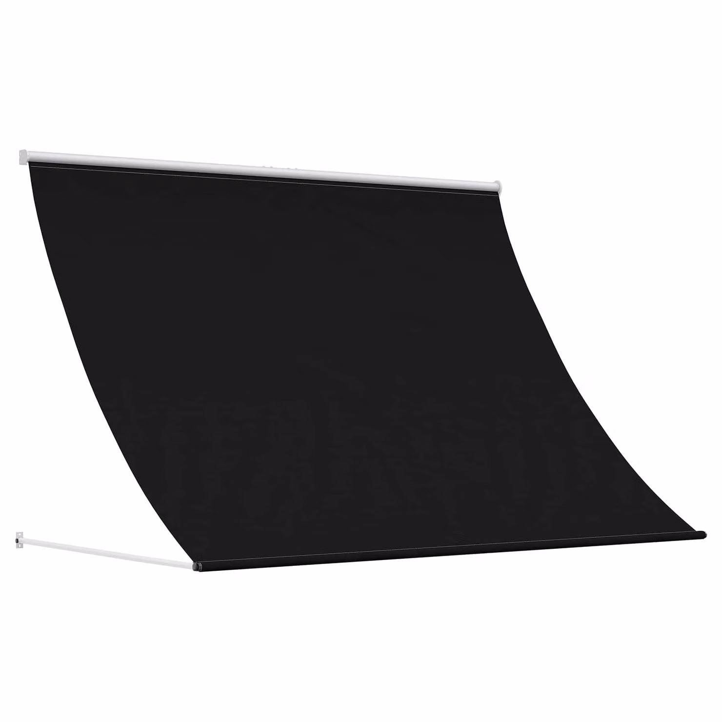 Tenda da Sole vidaXL con Bracci a Caduta, Nero, L 150 x P 150 cm