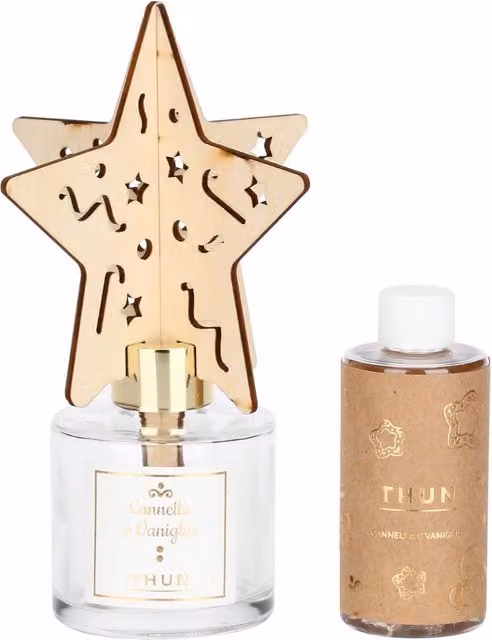 Diffusore di fragranze a bastoncini THUN Stella beige in ceramica e legno per uso da tavolo