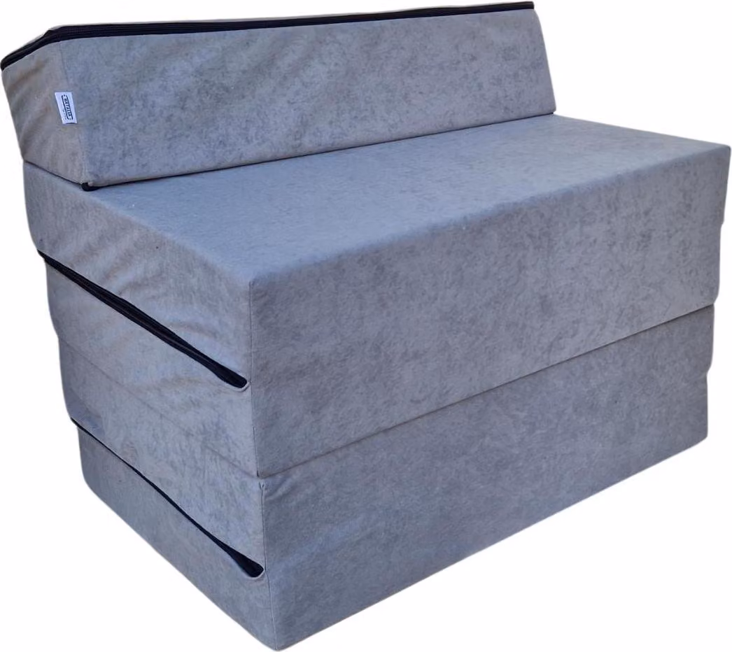 Poltrona materasso pieghevole con poggiatesta 195x70x10 cm - 1008, comoda e portatile, materasso turistico da campeggio, soluzione pratica per ospiti e viaggio