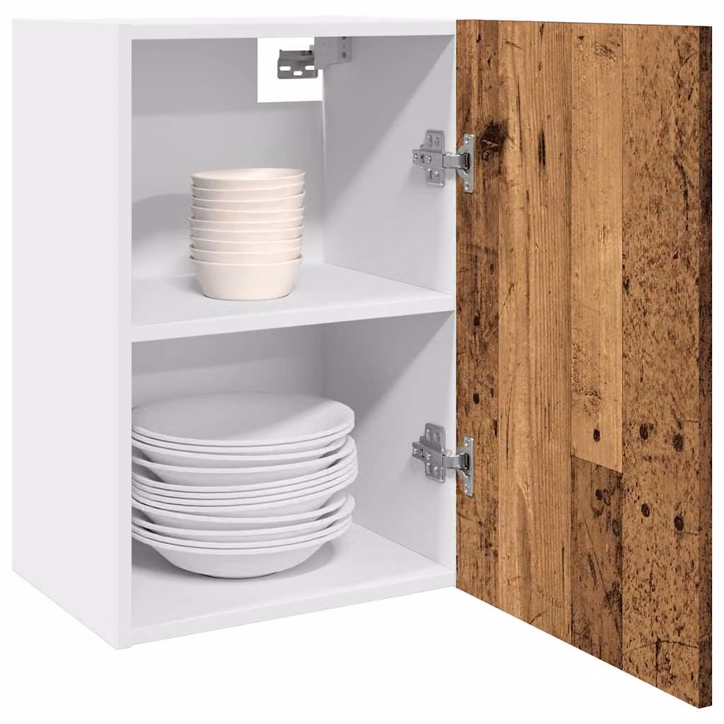Pensile da cucina moderno vidaXL Lyon in MDF marrone e bianco L 40 cm, P 31 cm, H 60 cm