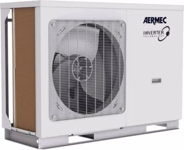 Pompa di Calore Reversibile Aermec HMI080 5 kW R-32 Monofase con Wi-Fi Integrato e Pannello di Controllo Remoto, Colore Bianco