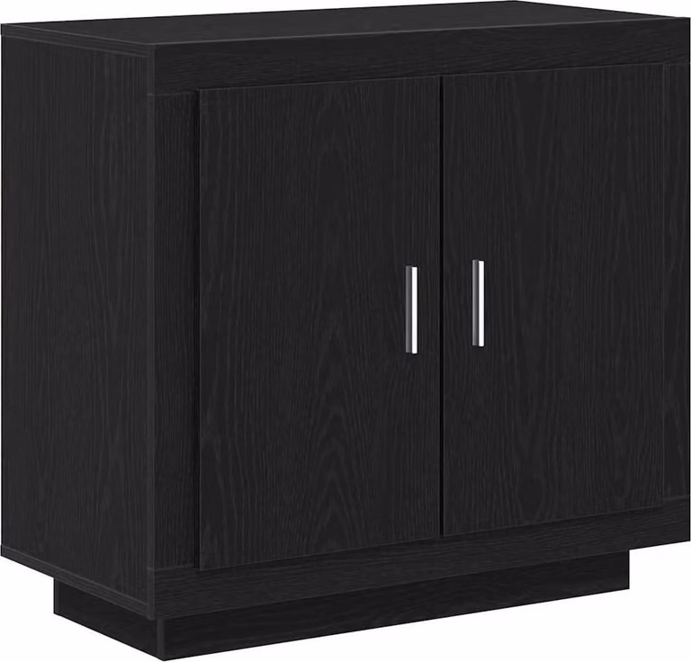 Credenza Rovere Nero 80 x 40 x 75 cm Legno multistrato