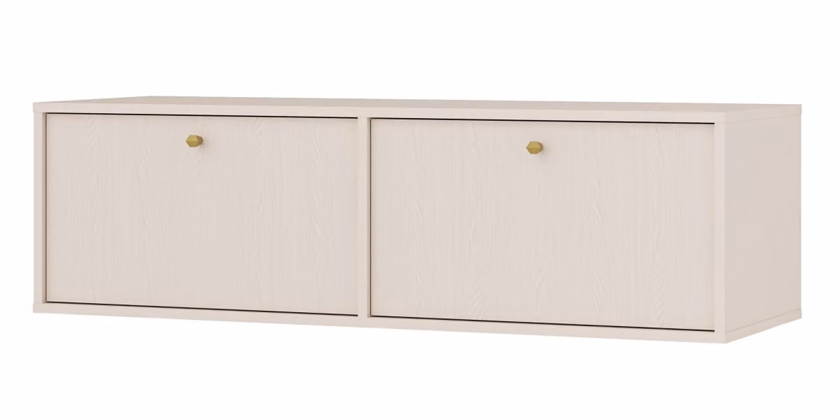 Porta TV IROS 4 - beige / oro