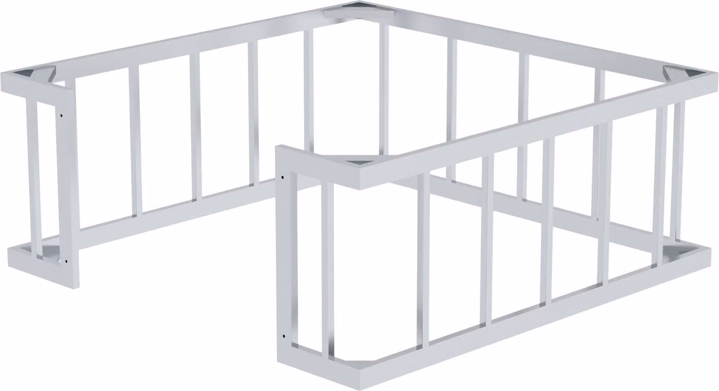 Scala per cisterna gabbia di protezione quadrata