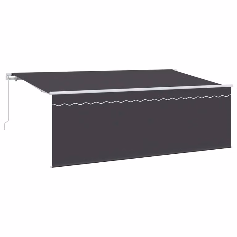Tenda retrattile vidaXL Antracite in poliestere e alluminio L: 400 cm, P: 200 cm