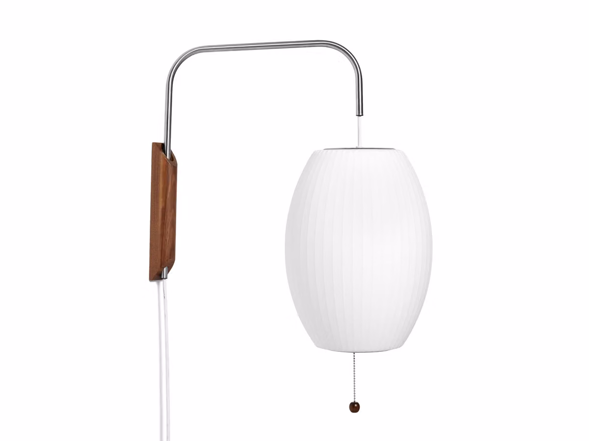 Nelson Cigar Sconce Cabled S/Off White Lampada da Parete