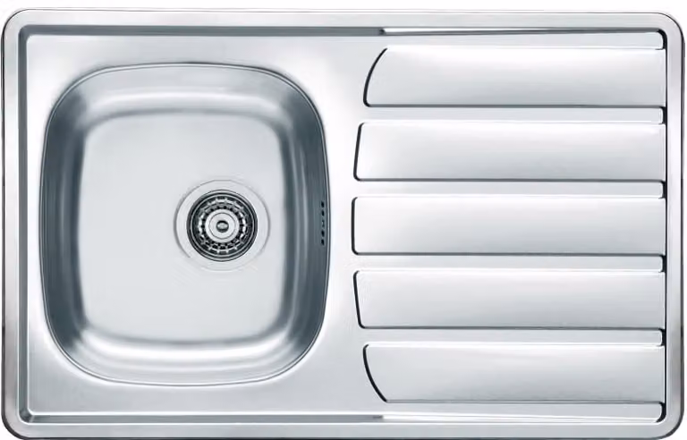 Lavello in acciaio inox ALVEUS Zoom 20 Natur 790x500x0,6 mm 1098938