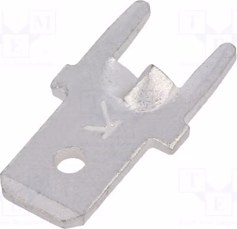 5 connettori: a montaggio superficiale (SMD), piatto, 0,8 mm, ottone, 4,8 mm, maschio, stagnato, modello 1212-ST - connettori a saldare